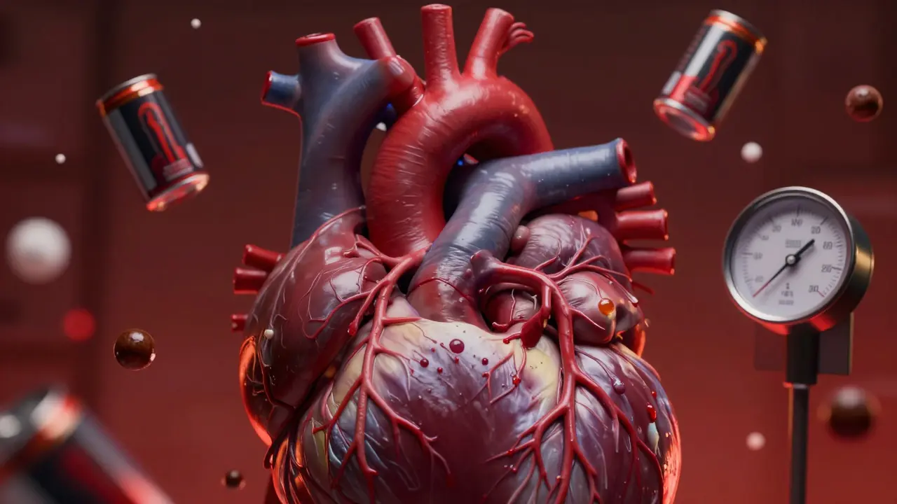 What organ is most affected by energy drinks?