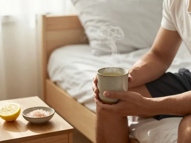 What's the best thing to drink in the morning on an empty stomach for athletes?